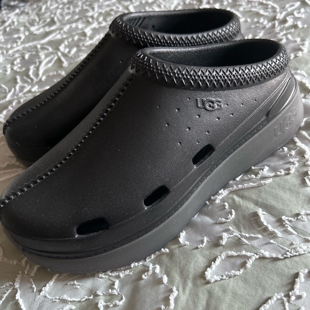 UGG Black Slip-On Clogs